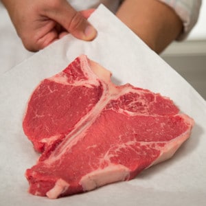 porterhouse steak fresh cut image