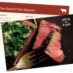 filet mignon recipe card display