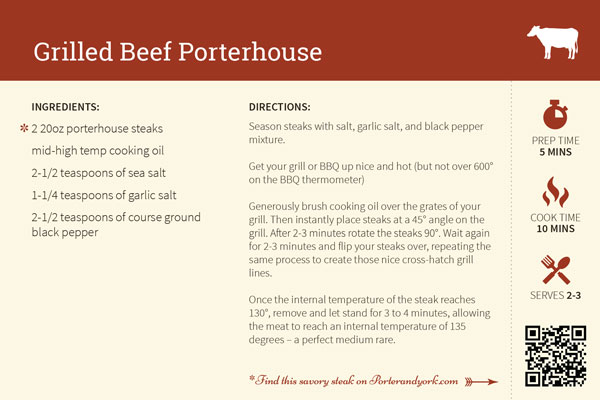 grilled beef porterhouse recipe