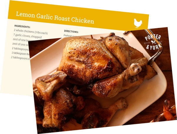 lemon garlic roast chicken recipe