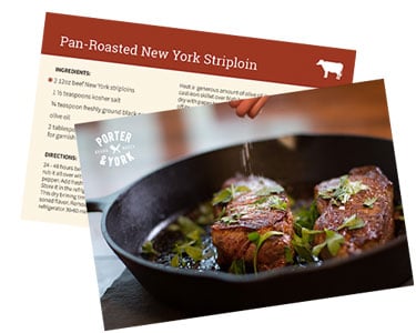 pan-roasted new york striploin recipe