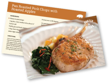 pan roasted pork chops recipe with roasted apples recipe card download