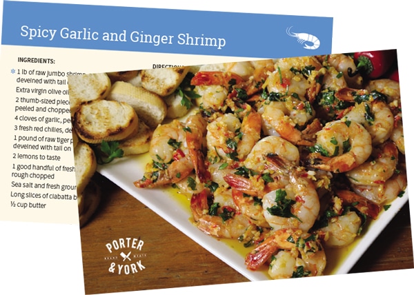 spicy garlic and ginger shrimp seafood recipe