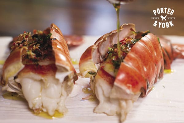 steamed lobster tails with tarragon chili butter recipe